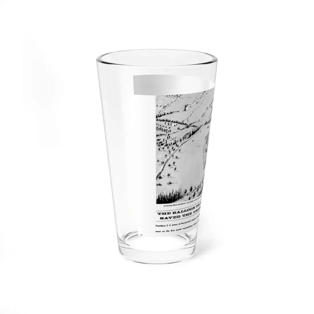 The Balloon That Saved The Union, Man's Best, June 1966 (Magazine Illustration) Pint Glass 16oz - Go Mug Yourself