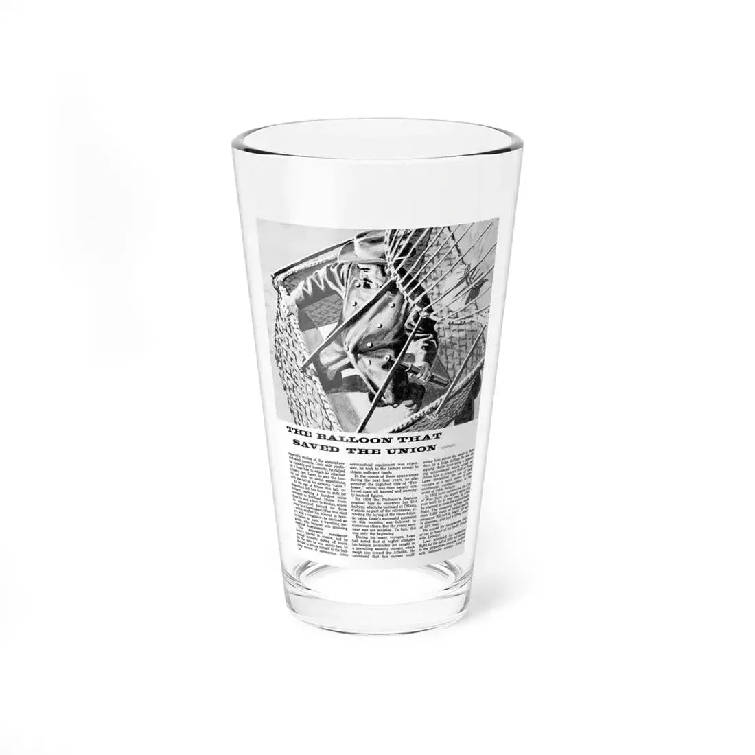 The Balloon That Saved The Union_continued (Magazine Illustration) Pint Glass 16oz 16oz - Go Mug Yourself
