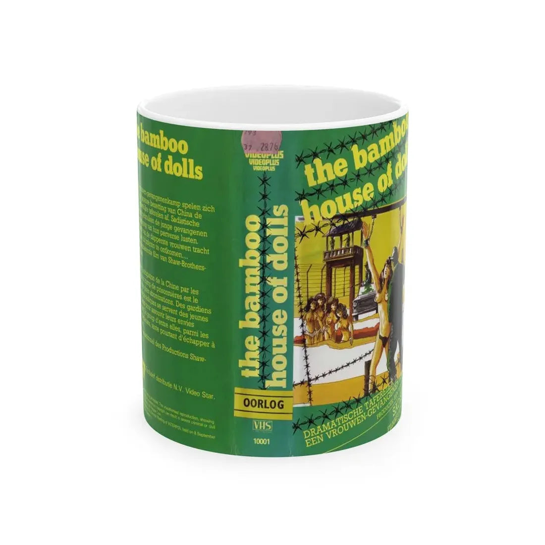 THE BAMBOO HOUSE OF DOLLS (VHS COVER) - White Coffee Mug 11oz - Go Mug Yourself