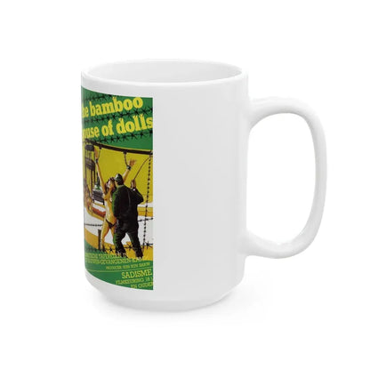 THE BAMBOO HOUSE OF DOLLS (VHS COVER) - White Coffee Mug - Go Mug Yourself