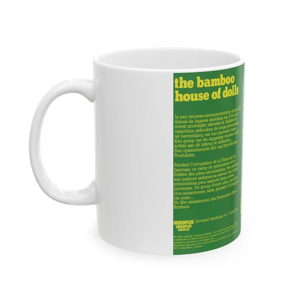 THE BAMBOO HOUSE OF DOLLS (VHS COVER) - White Coffee Mug-Go Mug Yourself