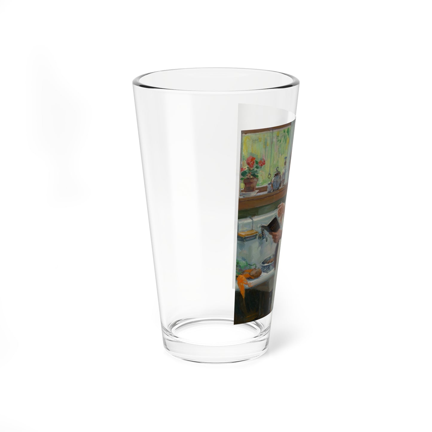 The Bankbook (Magazine Illustration) Pint Glass 16oz-Go Mug Yourself