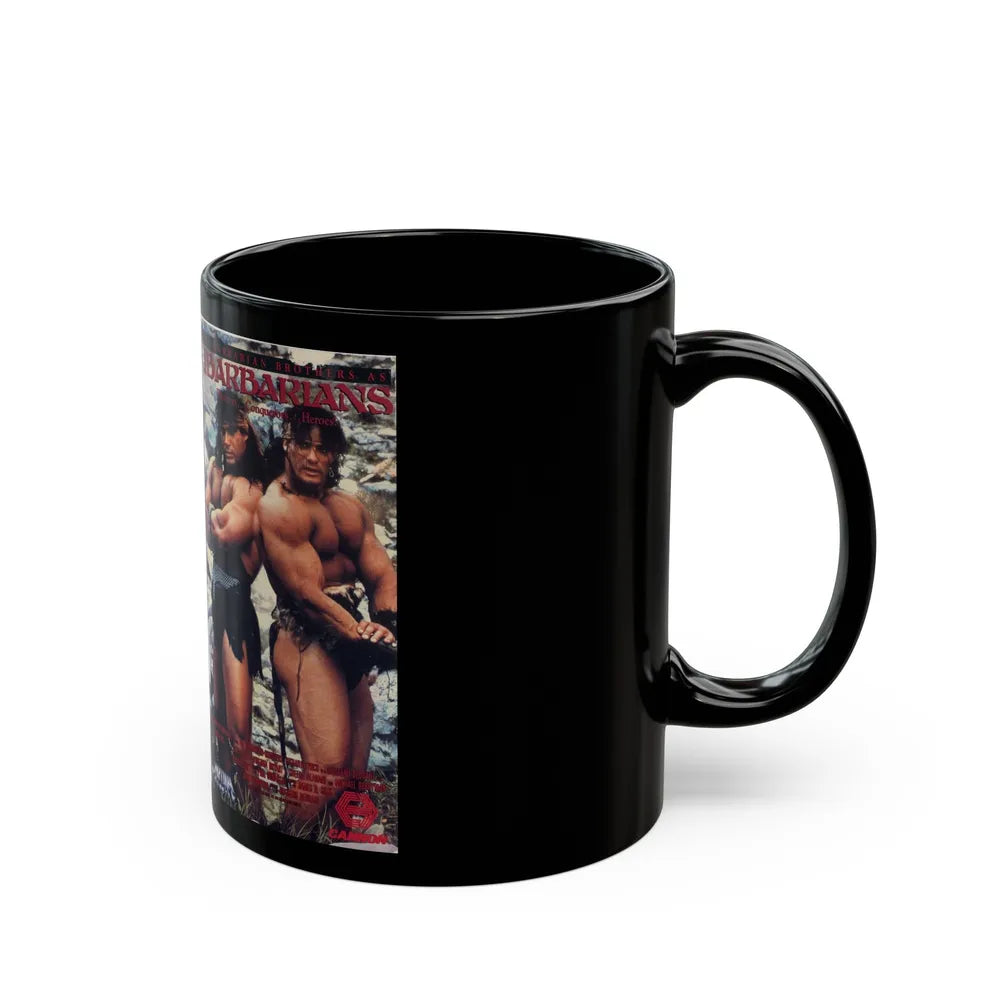 THE BARBARIANS 2 (VHS COVER) - Black Coffee Mug-Go Mug Yourself