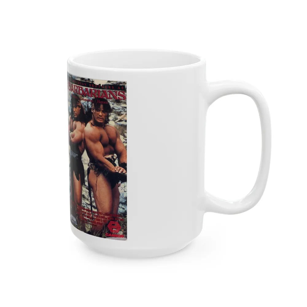 THE BARBARIANS 2 (VHS COVER) - White Coffee Mug-Go Mug Yourself