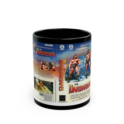 THE BARBARIANS CANNON (VHS COVER) - Black Coffee Mug-11oz-Go Mug Yourself