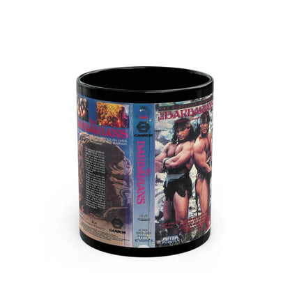 THE BARBARIANS THE BARBARIAN BROTHERS (VHS COVER) - Black Coffee Mug-11oz-Go Mug Yourself