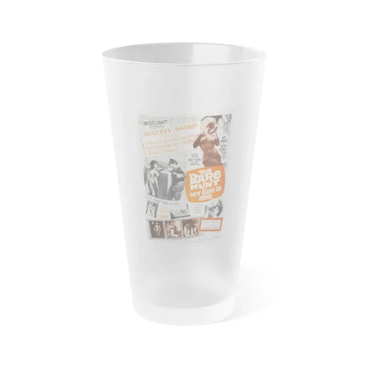 THE BARE HUNT 1963 Movie Poster - Frosted Pint Glass 16oz Default Title - Go Mug Yourself