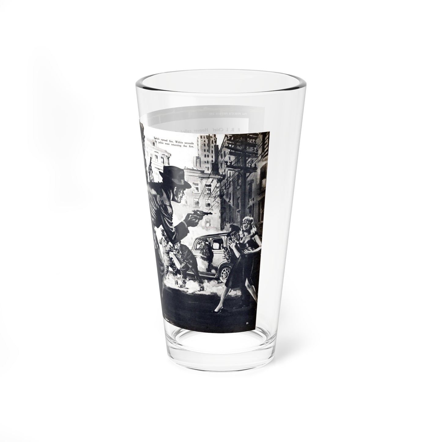 The Barker-Karpis Gang, Private Eye magazine, November 1959 (Magazine Illustration) Pint Glass 16oz-Go Mug Yourself