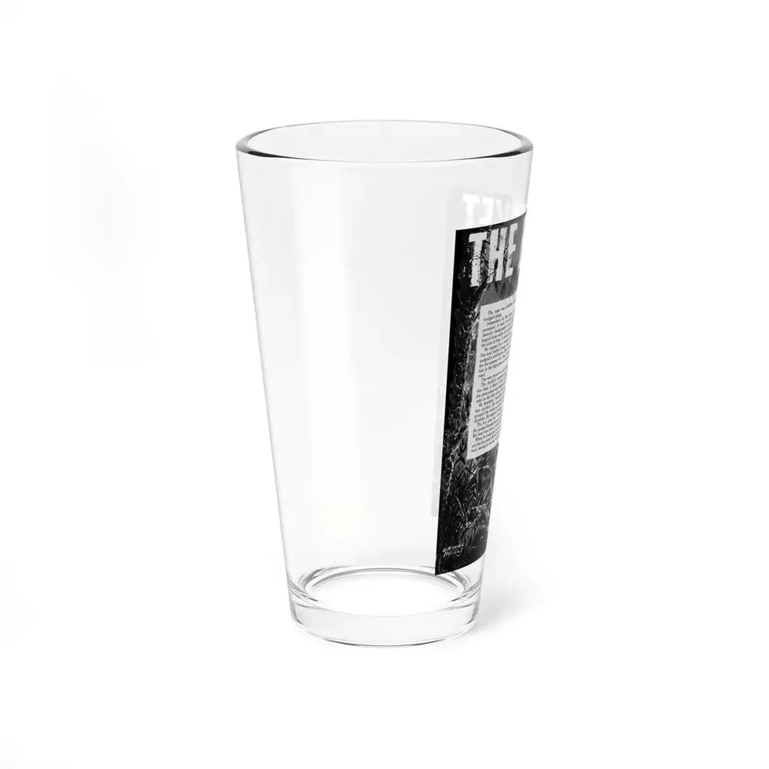 The Basket, Terror Illustrated, December 1955 (Magazine Illustration) Pint Glass 16oz - Go Mug Yourself