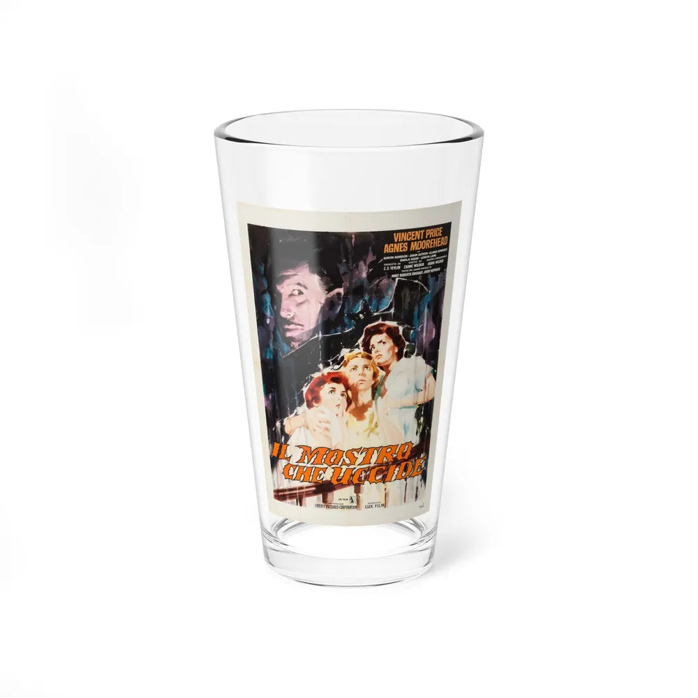 THE BAT (ITALIAN) 1959 Movie Poster - Pint Glass 16oz-16oz-Go Mug Yourself