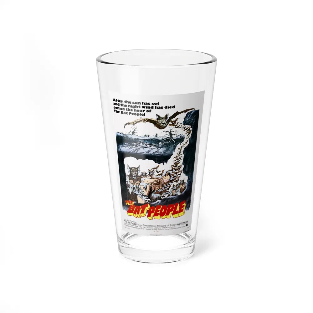 THE BAT PEOPLE 1974 Movie Poster - Pint Glass 16oz-16oz-Go Mug Yourself