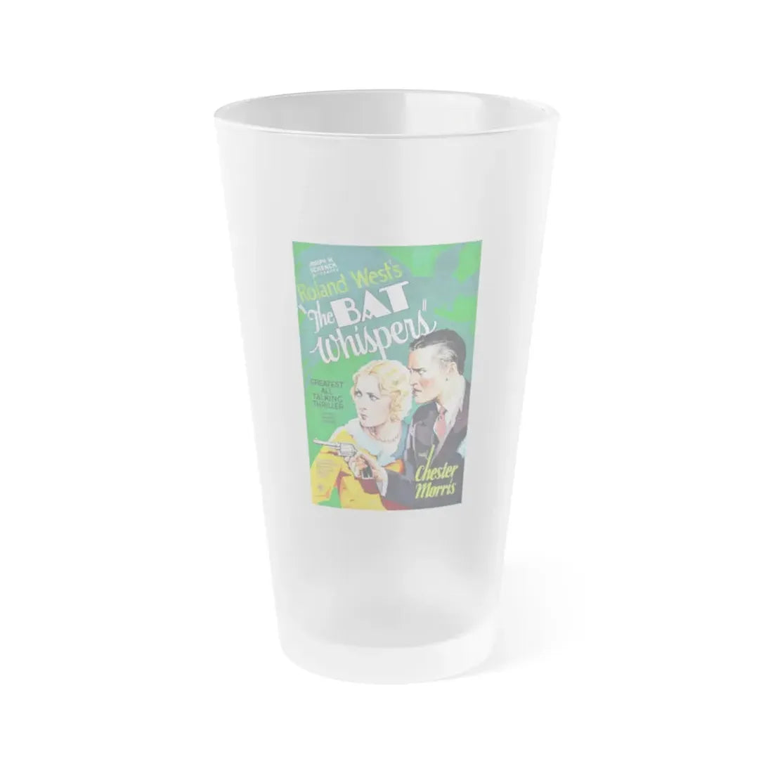 THE BAT WHISPERS (2) 1930 Movie Poster - Frosted Pint Glass 16oz Default Title - Go Mug Yourself