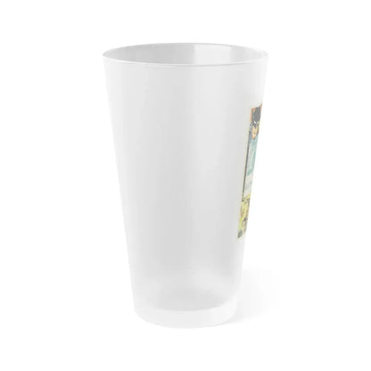 THE BATMAN - THE ELECTRICAL BRAIN 1943 Movie Poster - Frosted Pint Glass 16oz - Go Mug Yourself