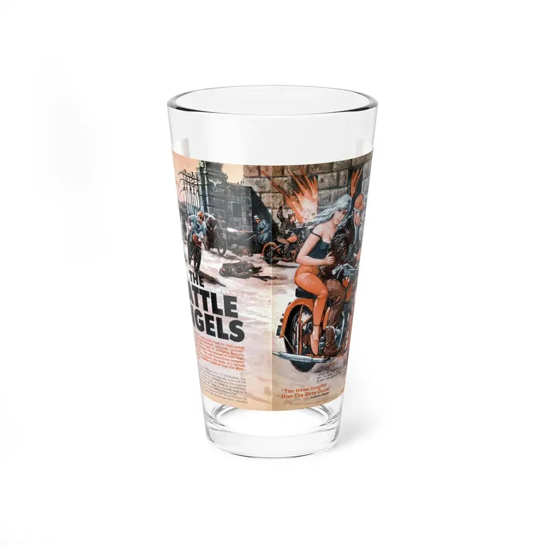 The Battle Angels, Male magazine, February 1967 (Magazine Illustration) Pint Glass 16oz 16oz - Go Mug Yourself