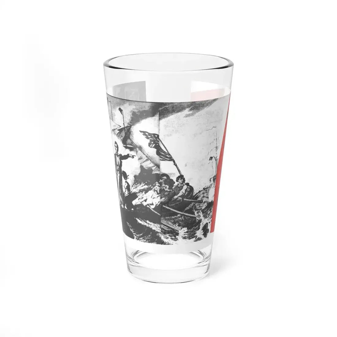The Battle of Lake Erie, Battle Cry, April 1957 (Magazine Illustration) Pint Glass 16oz 16oz - Go Mug Yourself