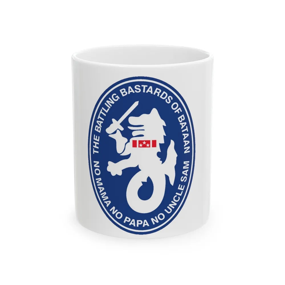 The Battling Bastards USS Bataan LHD5 (U.S. Navy) White Coffee Mug-11oz-Go Mug Yourself