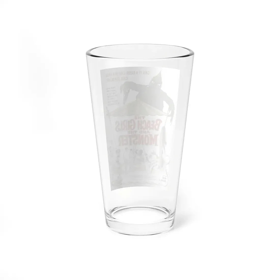 THE BEACH GIRLS AND THE MONSTER 1965 Movie Poster - Pint Glass 16oz - Go Mug Yourself