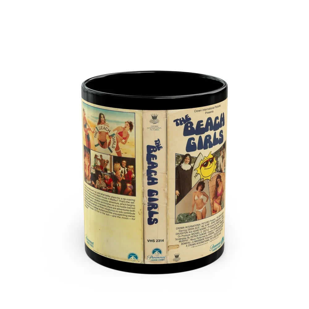 THE BEACH GIRLS (VHS COVER) - Black Coffee Mug-11oz-Go Mug Yourself