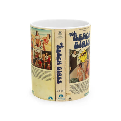 THE BEACH GIRLS (VHS COVER) - White Coffee Mug-11oz-Go Mug Yourself