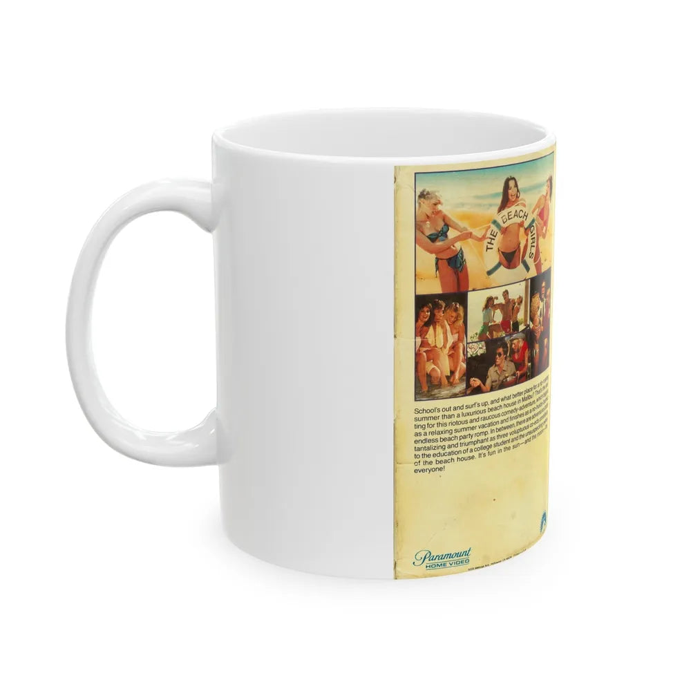 THE BEACH GIRLS (VHS COVER) - White Coffee Mug-Go Mug Yourself