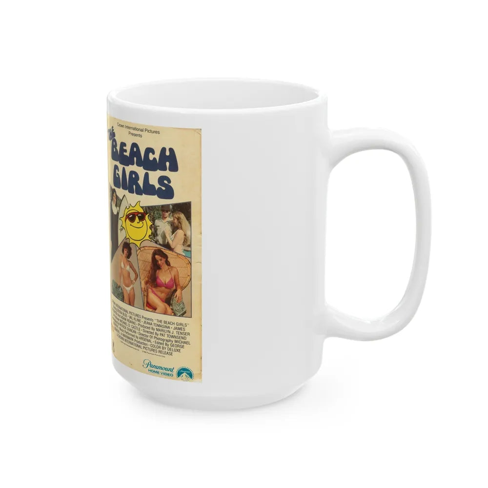 THE BEACH GIRLS (VHS COVER) - White Coffee Mug-Go Mug Yourself