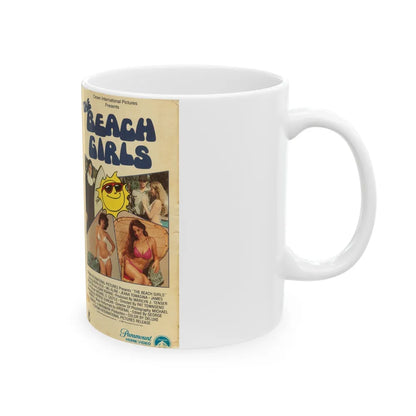 THE BEACH GIRLS (VHS COVER) - White Coffee Mug-Go Mug Yourself