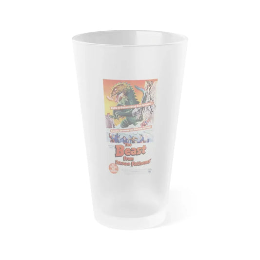 THE BEAST FROM 20,000 FATHOMS (3) 1953 Movie Poster - Frosted Pint Glass 16oz Default Title - Go Mug Yourself