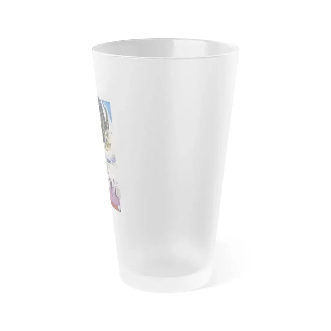 THE BEAST FROM 20,000 FATHOMS (BELGIAN) 1953 Movie Poster - Frosted Pint Glass 16oz - Go Mug Yourself