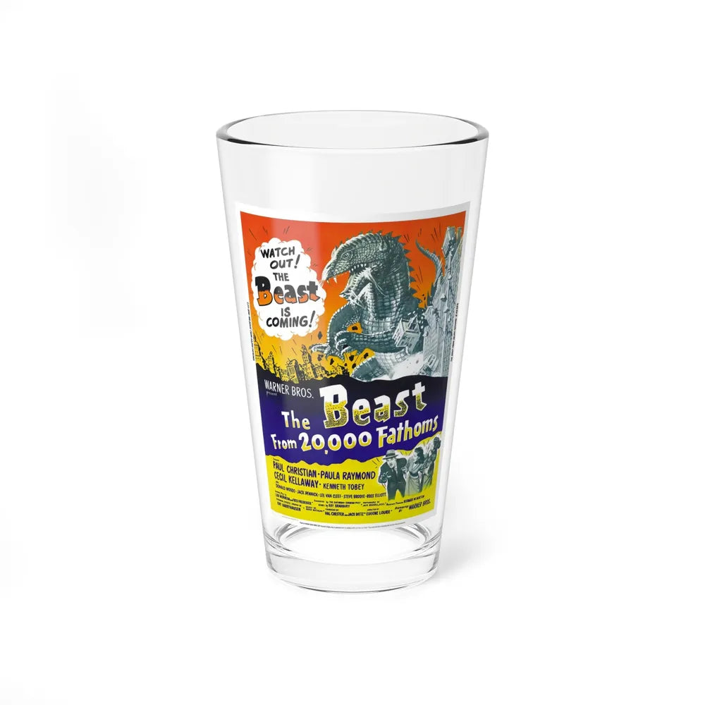 THE BEAST FROM 20,000 FATHOMS (5) 1953 Movie Poster - Pint Glass 16oz-16oz-Go Mug Yourself