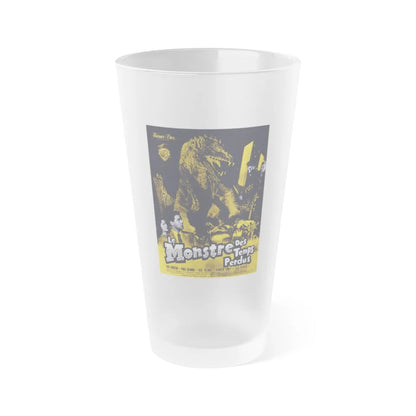 THE BEAST FROM 20,000 FATHOMS (FRENCH) 1953 Movie Poster - Frosted Pint Glass 16oz-Go Mug Yourself