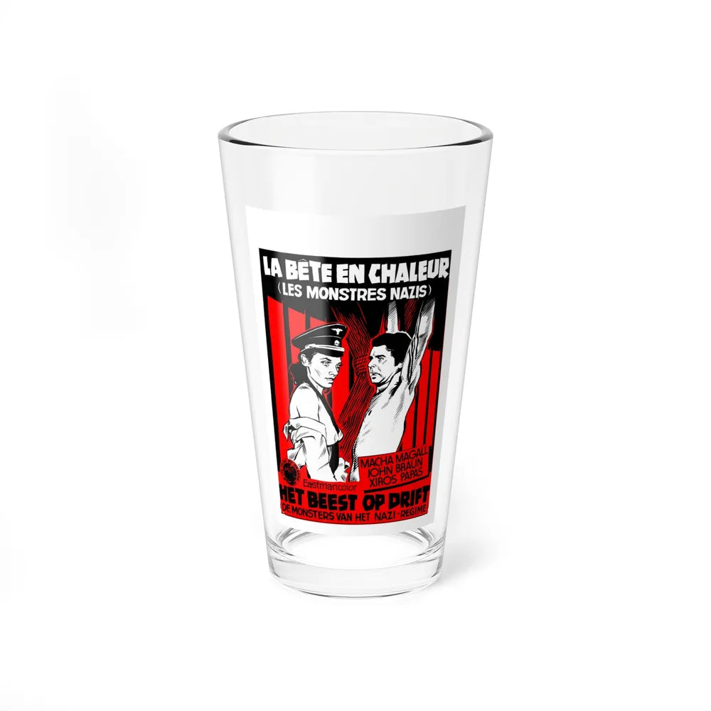 THE BEAST IN HEAT (BELGIAN) 1977 Movie Poster - Pint Glass 16oz-16oz-Go Mug Yourself