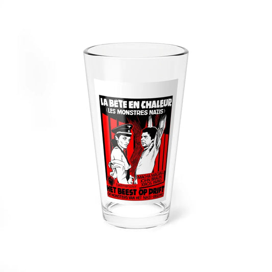 THE BEAST IN HEAT (BELGIAN) 1977 Movie Poster - Pint Glass 16oz-16oz-Go Mug Yourself