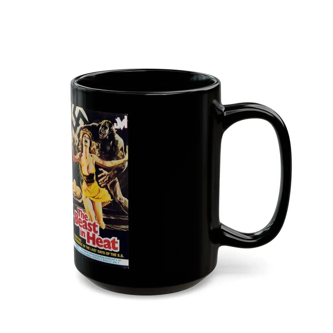 THE BEAST IN HEAT NAZIPLOIATION (VHS COVER) - Black Coffee Mug - Go Mug Yourself
