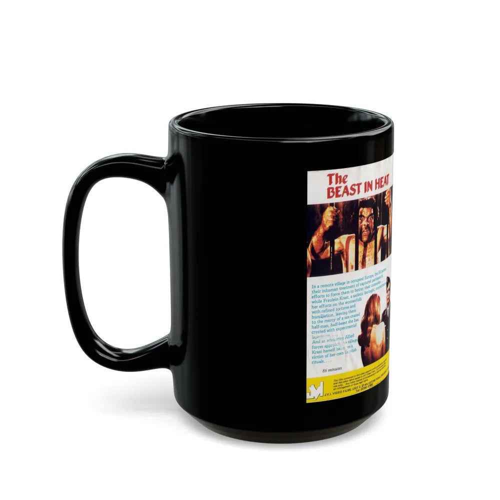 THE BEAST IN HEAT NAZIPLOIATION (VHS COVER) - Black Coffee Mug-Go Mug Yourself