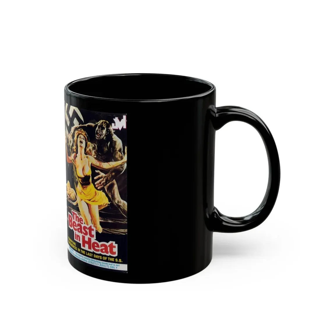 THE BEAST IN HEAT NAZIPLOIATION (VHS COVER) - Black Coffee Mug - Go Mug Yourself