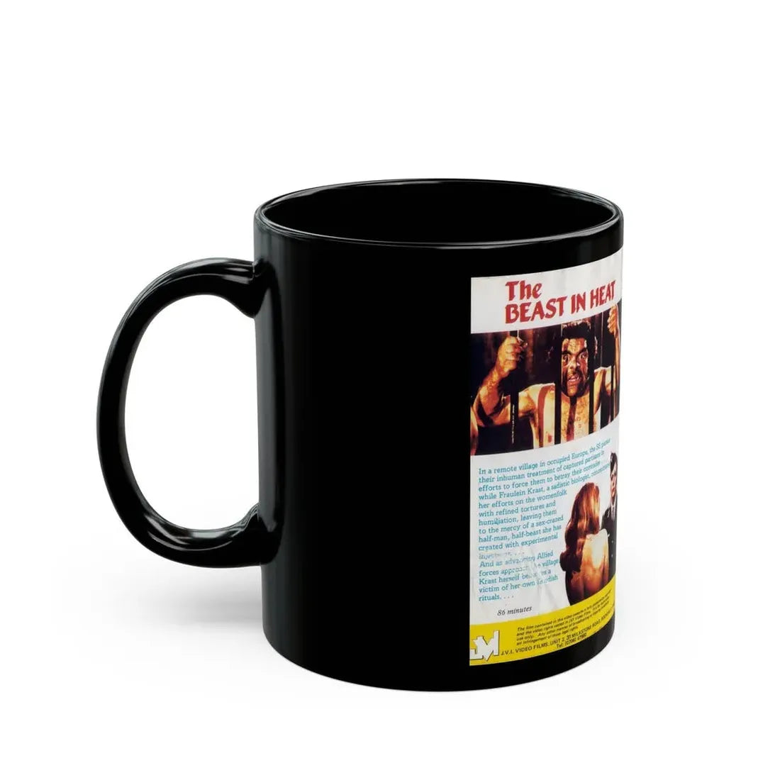 THE BEAST IN HEAT NAZIPLOIATION (VHS COVER) - Black Coffee Mug - Go Mug Yourself