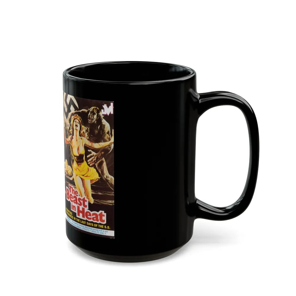 THE BEAST IN HEAT (VHS COVER) - Black Coffee Mug-Go Mug Yourself