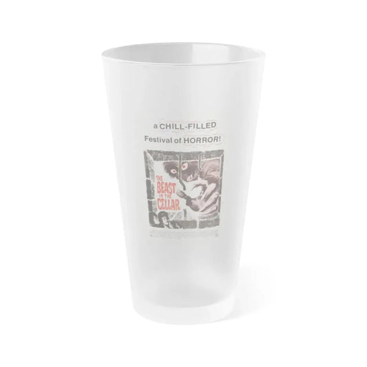 THE BEAST IN THE CELLAR 1971 Movie Poster - Frosted Pint Glass 16oz Default Title - Go Mug Yourself
