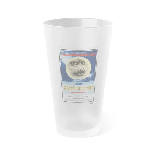 THE BEAST MUST DIE! 1974 Movie Poster - Frosted Pint Glass 16oz Default Title - Go Mug Yourself