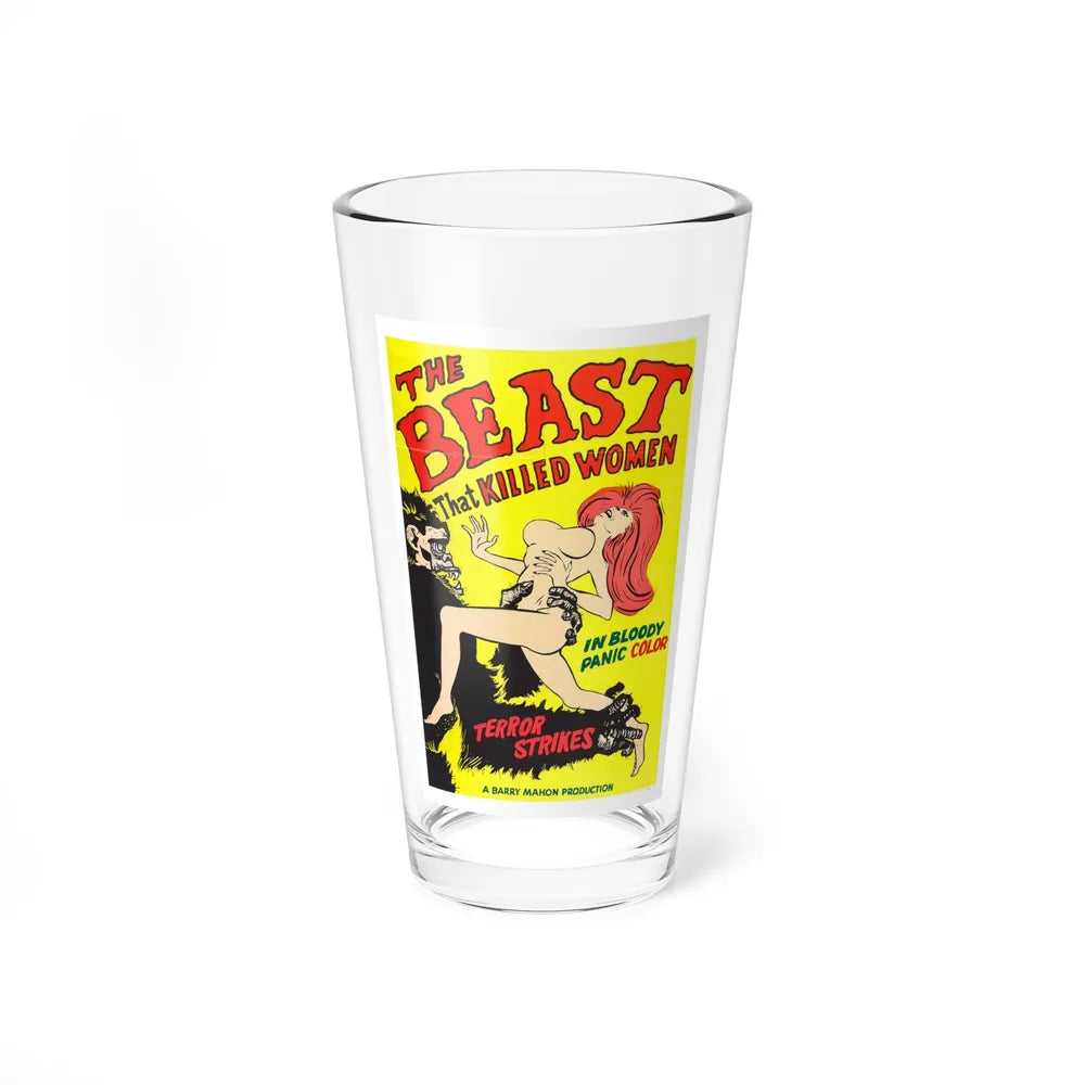 THE BEAST THAT KILLED WOMEN 1965 Movie Poster - Pint Glass 16oz-16oz-Go Mug Yourself