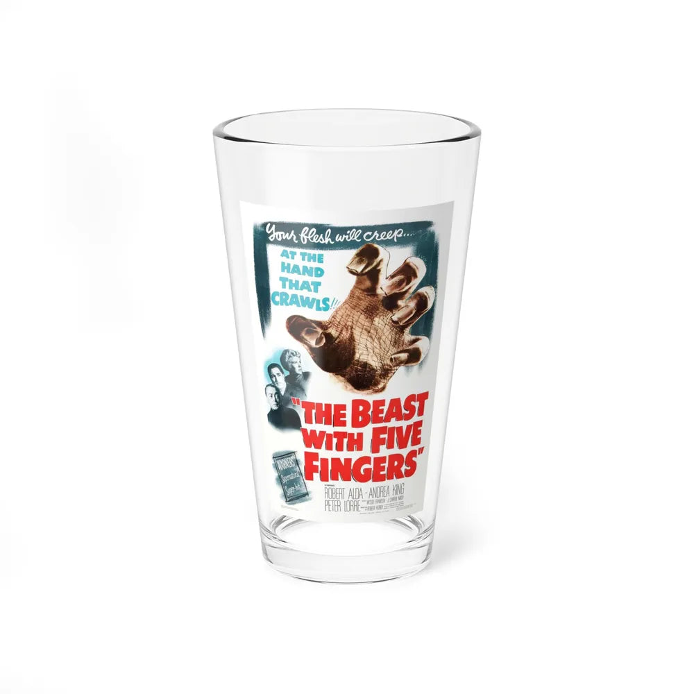 THE BEAST WITH FIVE FINGERS 1946 Movie Poster - Pint Glass 16oz-16oz-Go Mug Yourself