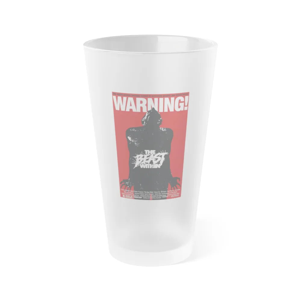 THE BEAST WITHIN 1982 Movie Poster - Frosted Pint Glass 16oz-16oz-Frosted-Go Mug Yourself