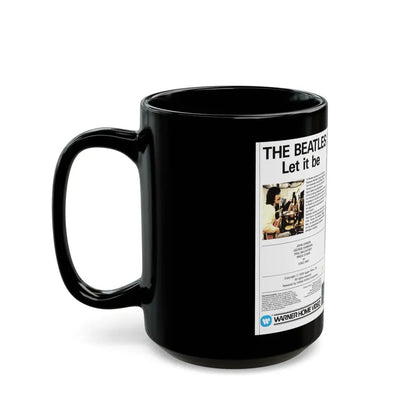 THE BEATLES LET IT BE (VHS COVER) - Black Coffee Mug - Go Mug Yourself