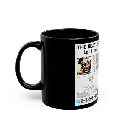 THE BEATLES LET IT BE (VHS COVER) - Black Coffee Mug - Go Mug Yourself