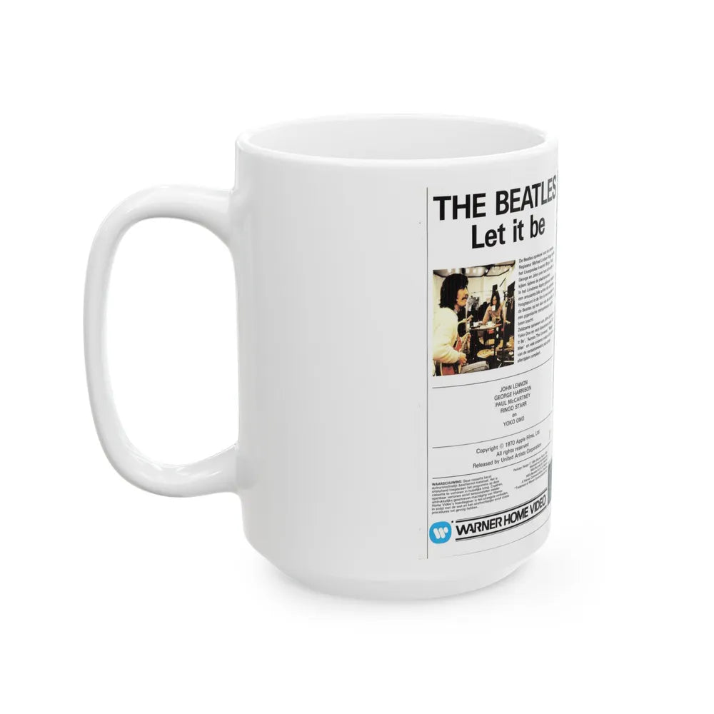 THE BEATLES LET IT BE (VHS COVER) - White Coffee Mug-Go Mug Yourself