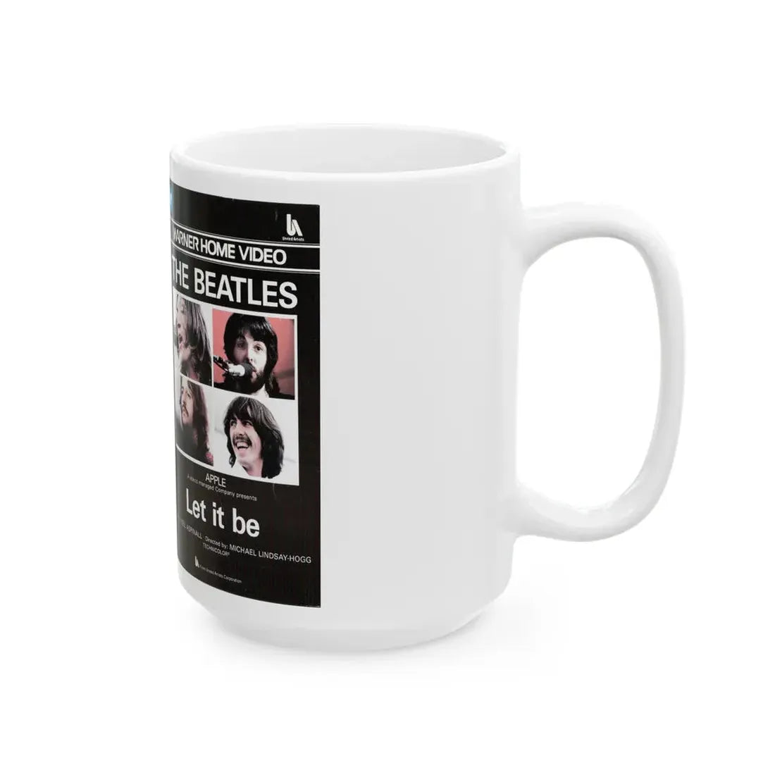 THE BEATLES LET IT BE (VHS COVER) - White Coffee Mug - Go Mug Yourself