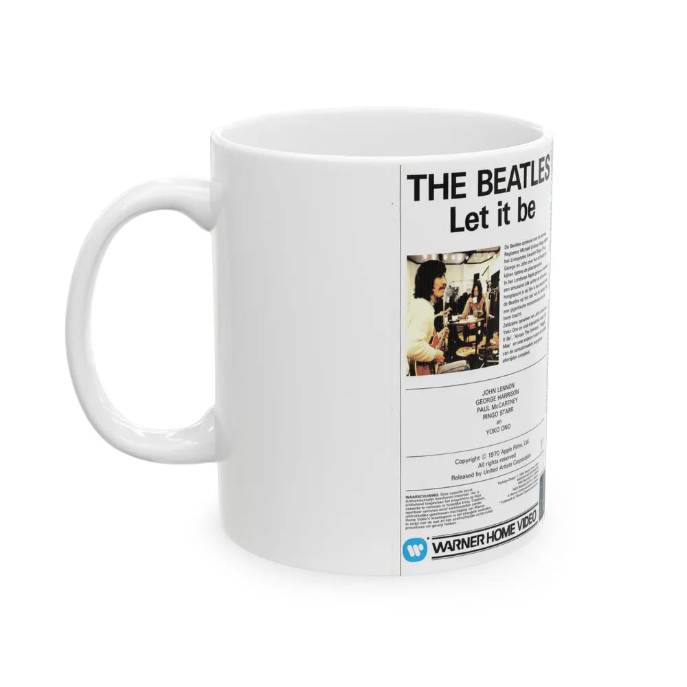 THE BEATLES LET IT BE (VHS COVER) - White Coffee Mug-Go Mug Yourself