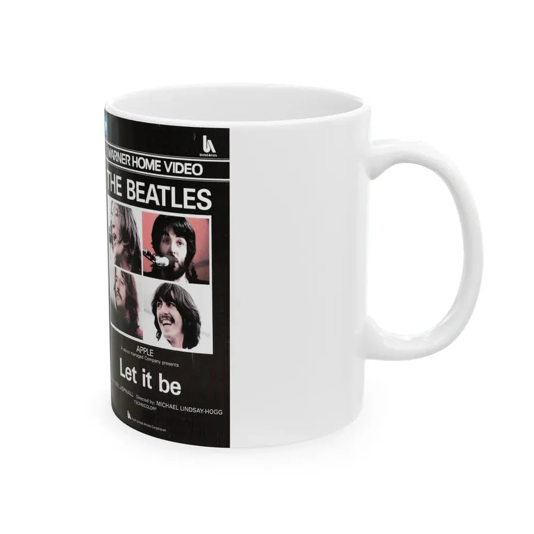 THE BEATLES LET IT BE (VHS COVER) - White Coffee Mug - Go Mug Yourself