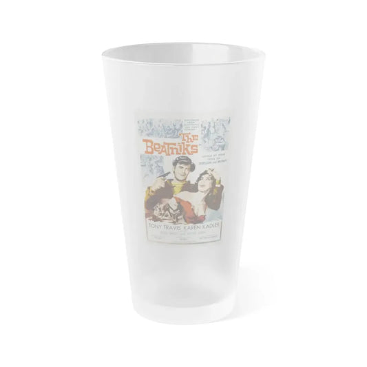 THE BEATNIKS 1958 Movie Poster - Frosted Pint Glass 16oz Default Title - Go Mug Yourself
