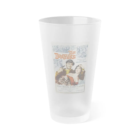 THE BEATNIKS 1958 Movie Poster - Frosted Pint Glass 16oz-Go Mug Yourself